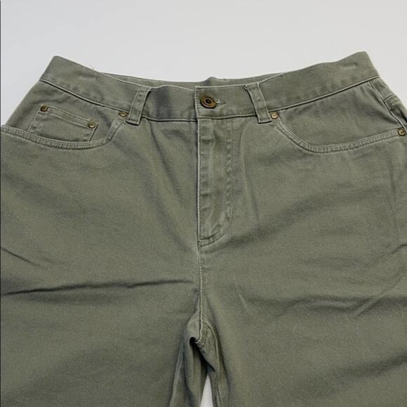 JONES NEW YORK Womens 6 Green Khaki Capri Pants - Picture 3 of 4